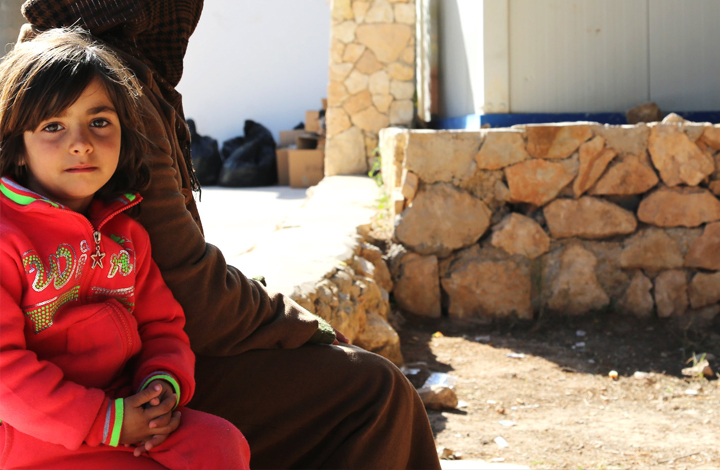 Noor y su madre en el centro de acogida de Lampedusa