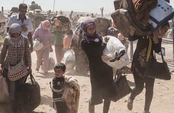 Refugiados Sirios abandonan su hogar
