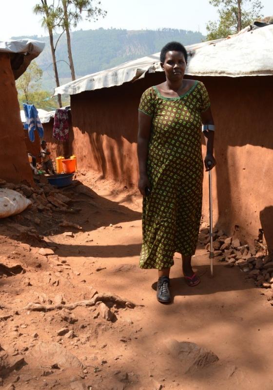 Africana victima de minas antipersona