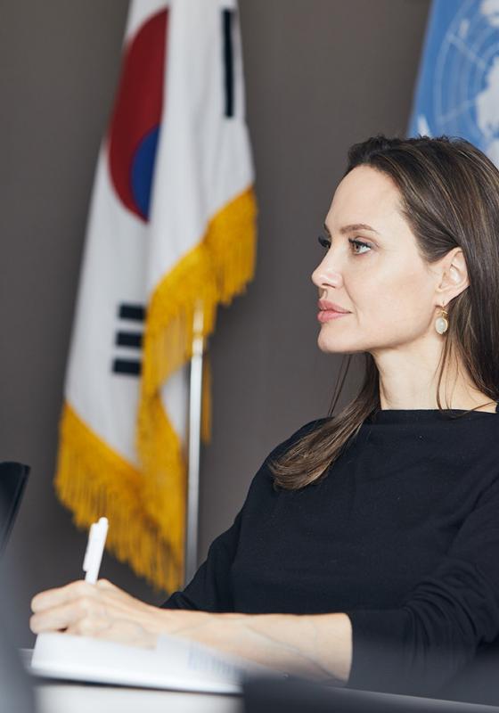 Angelina Jolie enviada especial de ACNUR Angelina Jolie en Corea del Sur