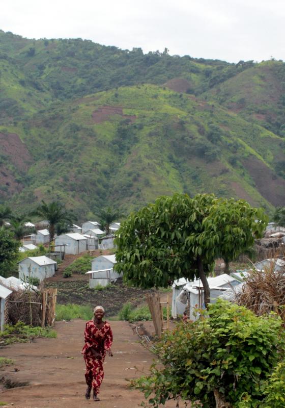Campo de refugiados en África Campo de refugiados en África