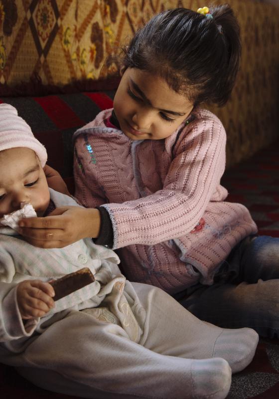 Dos niños sirios Dos niños sirios