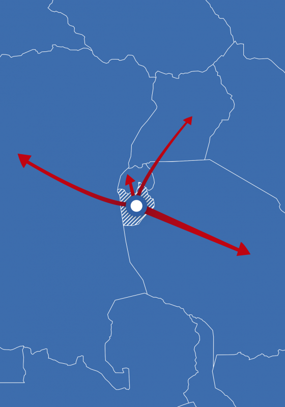 Dónde está Burundi en África Mapa de Burundi y flujos de refugiados