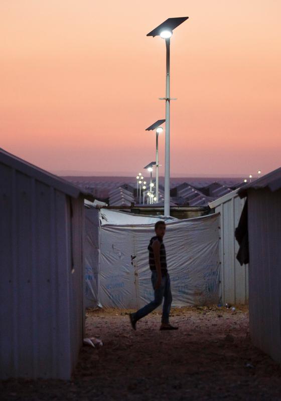 Campo de refugiados de Azraq, en Jordania