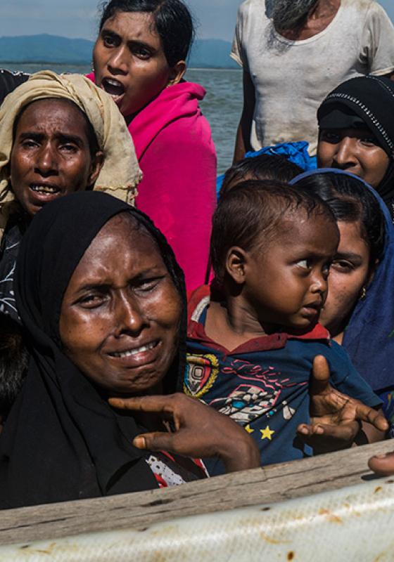 Huida de refugiados rohingya