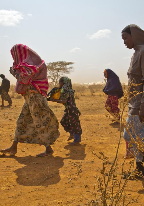 Huida de Somalia sequía Huida de Somalia