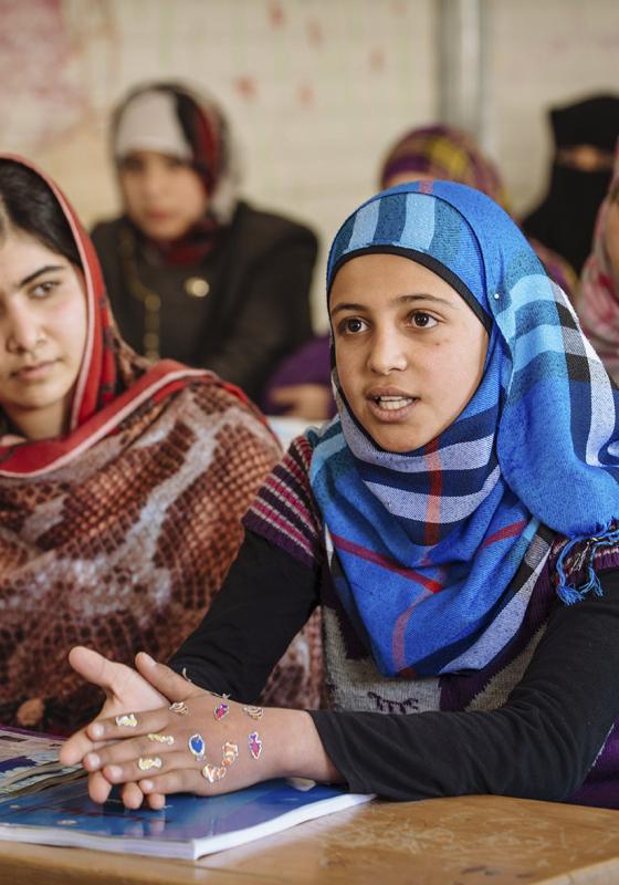 Muzón y Malala, dos niñas musulmanas que luchan por la educación