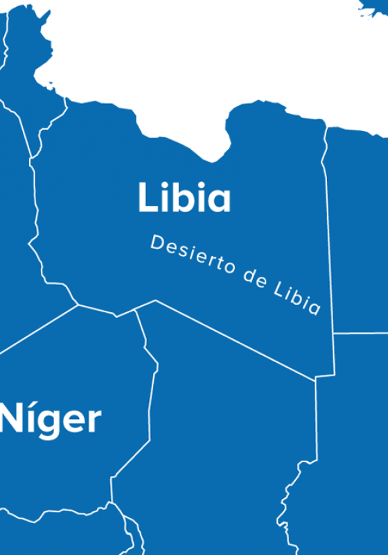 mapa del desierto de libia mapa del desierto de libia
