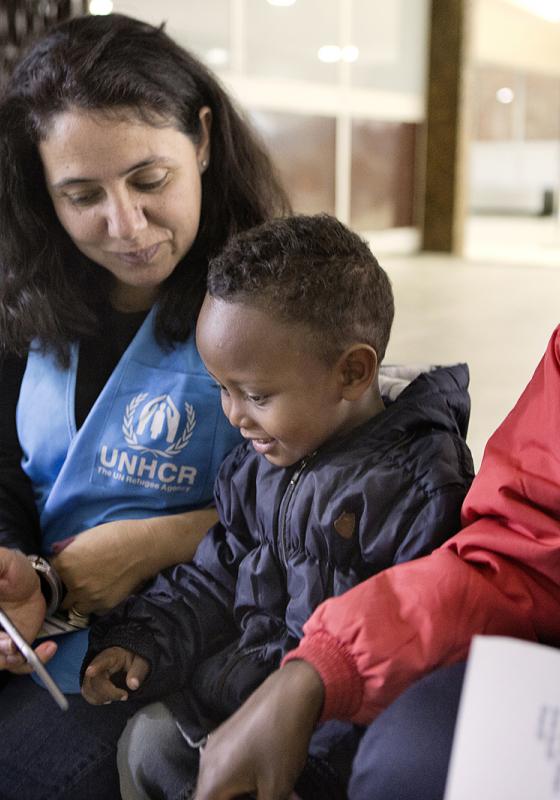 Refugiados evacuados de Libia Refugiados evacuados de Libia