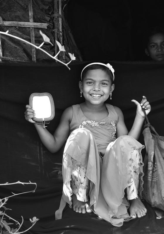 Niña rohingya de 5 años Niña rohingya de 5 años