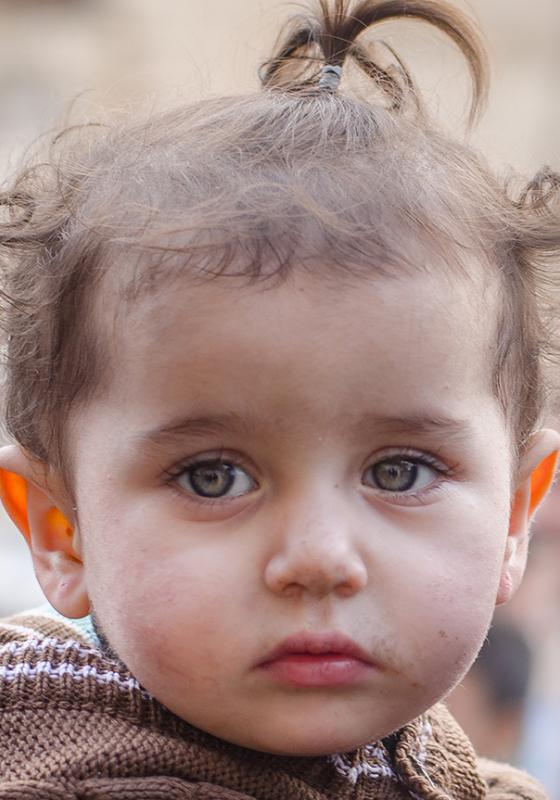 niño sirio refugiado