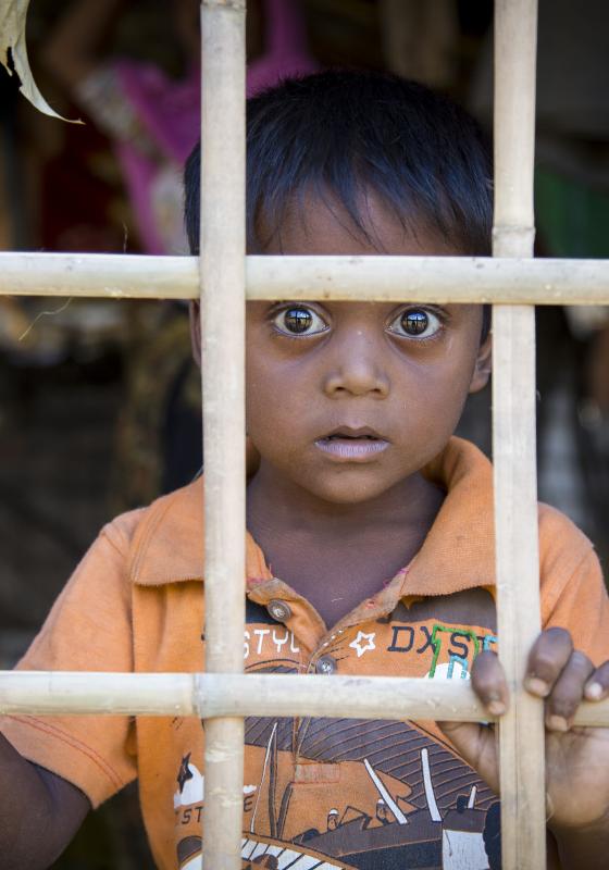 Niño rohingya refugiado en Bangladesh