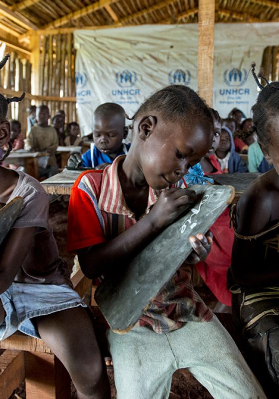 niños africanos en clase niños africanos en clase