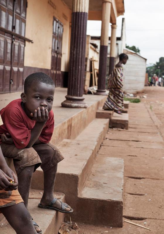 Niños refugiados de Centroafricanas