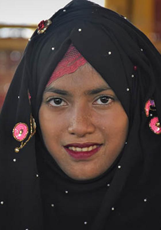 Nur Ayna, refugiada rohingya