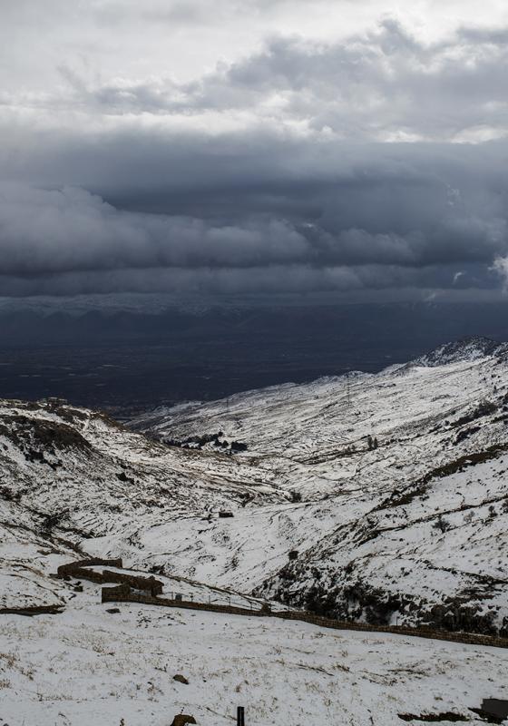 Paisaje nevado en Libano