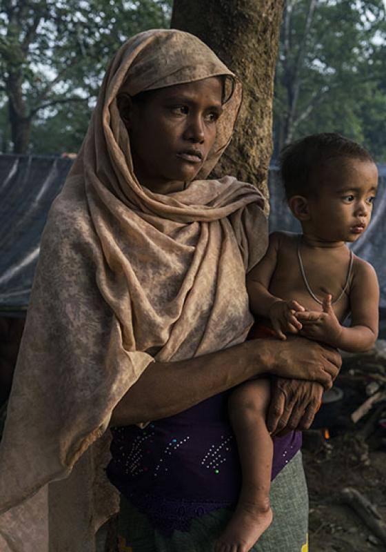Refugiados rohingya en Myanmar