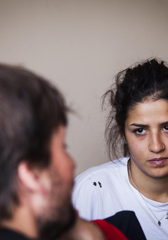 Sarah Mardini, hermana de la nadadora y refugiada siria Yusra Mardini Sarah Mardini, hermana de la nadadora y refugiada siria Yusra Mardini