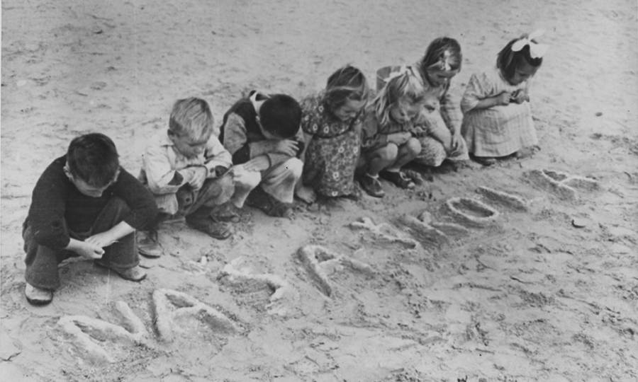 Niños refugiados europeos