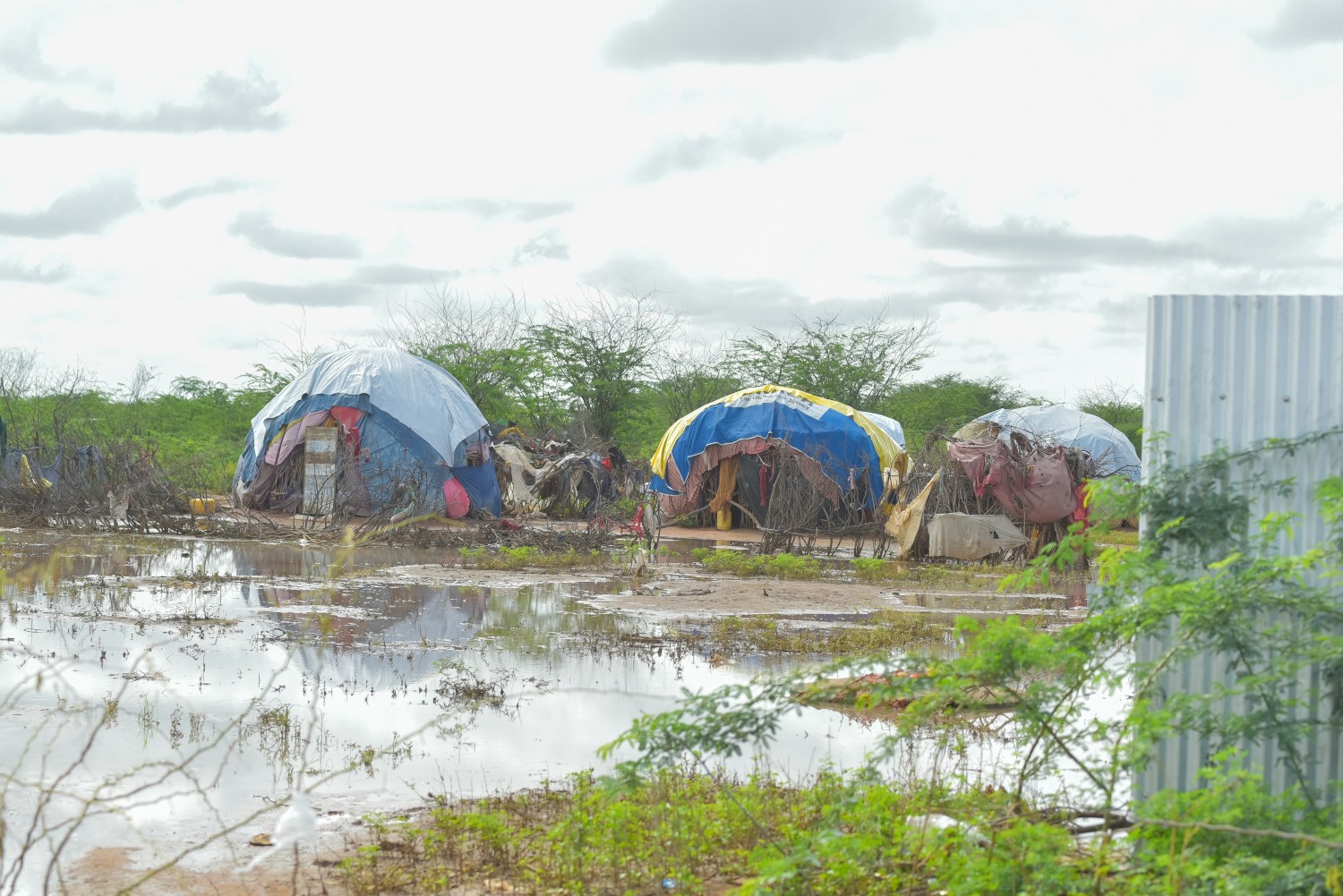 campos refugiados inundados