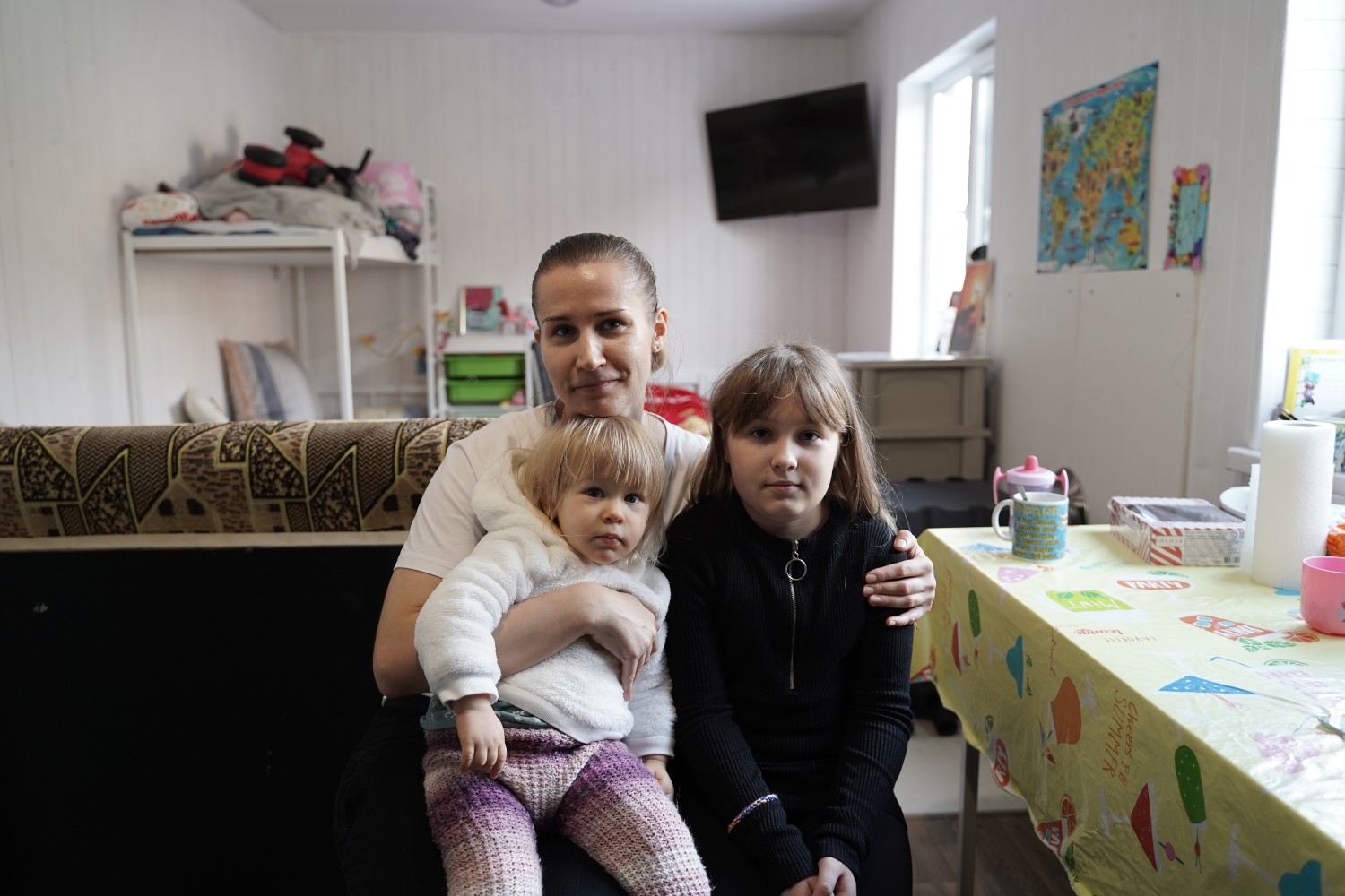 madre e hijas ucranianas