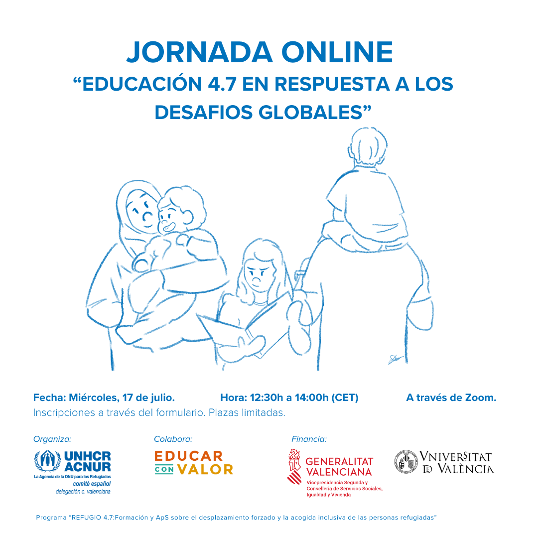 cartel jornada online ACNUR