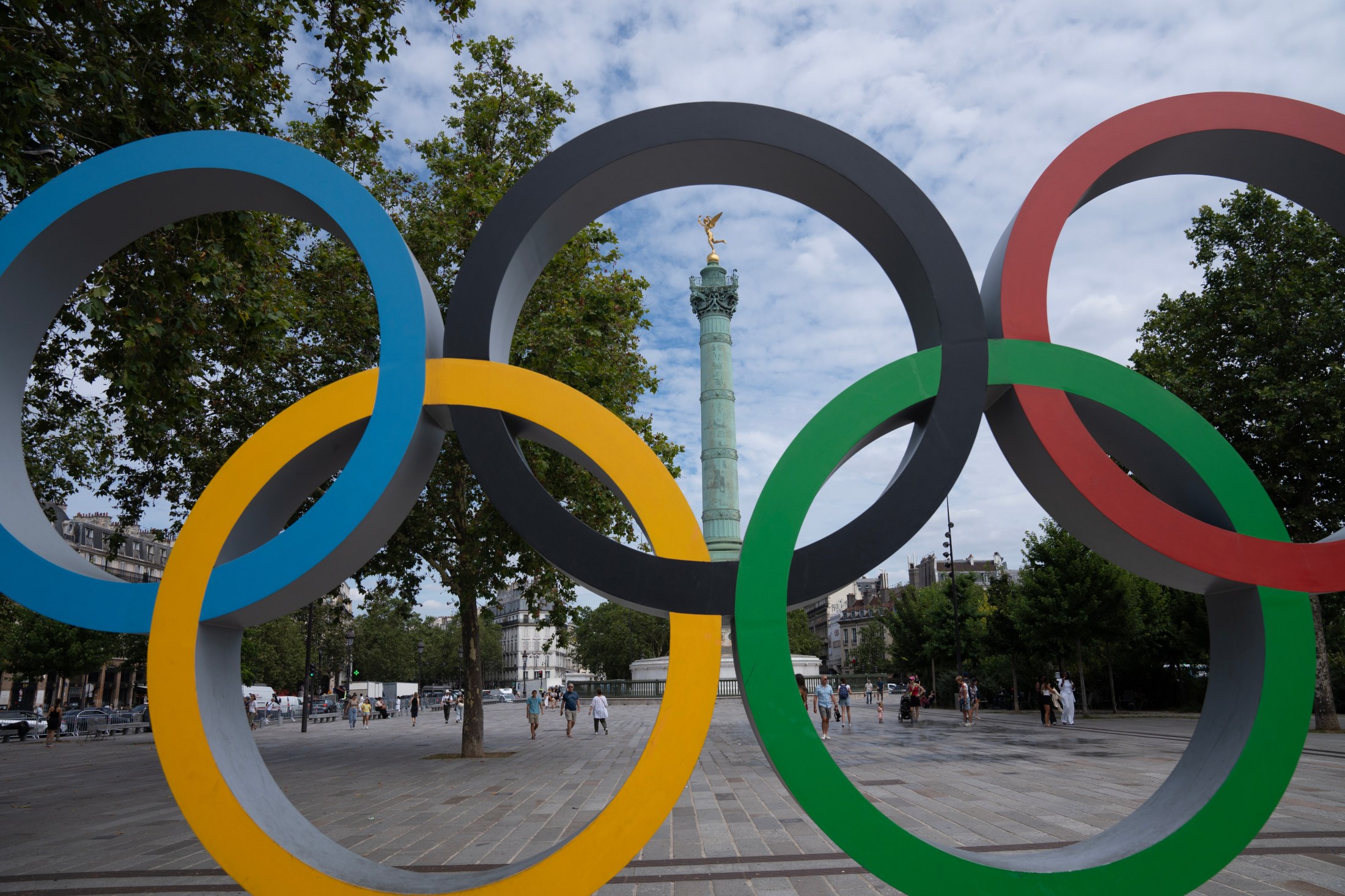 anillos olimpicos en Paris 2024