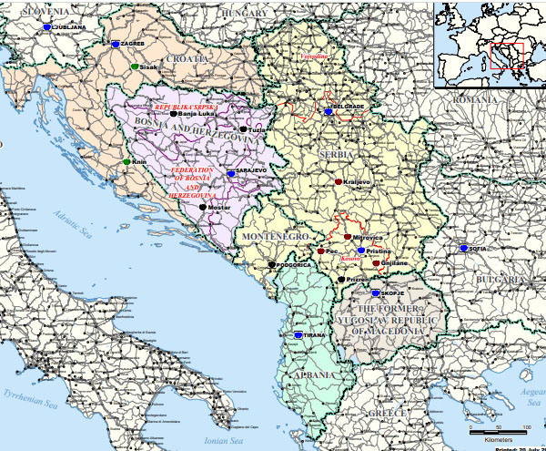 mapa balcanes