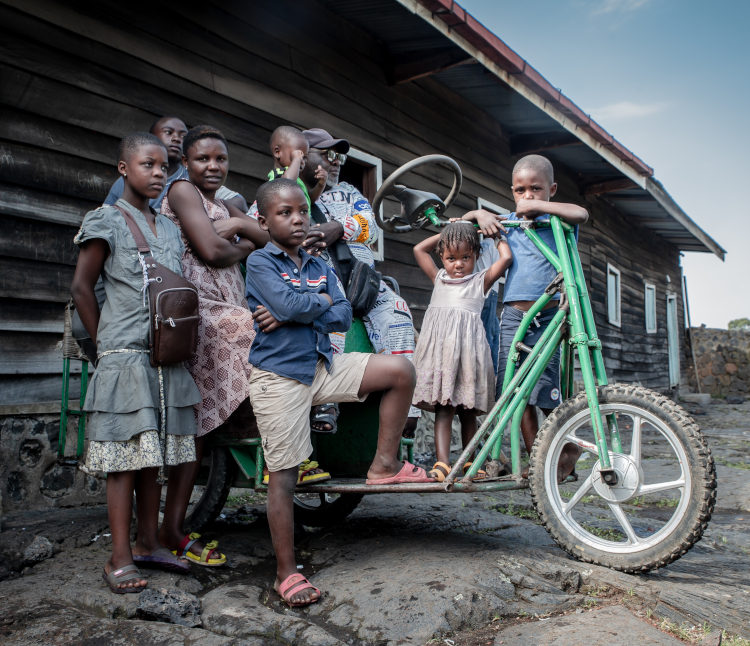 Desplazado discapacitado Congo