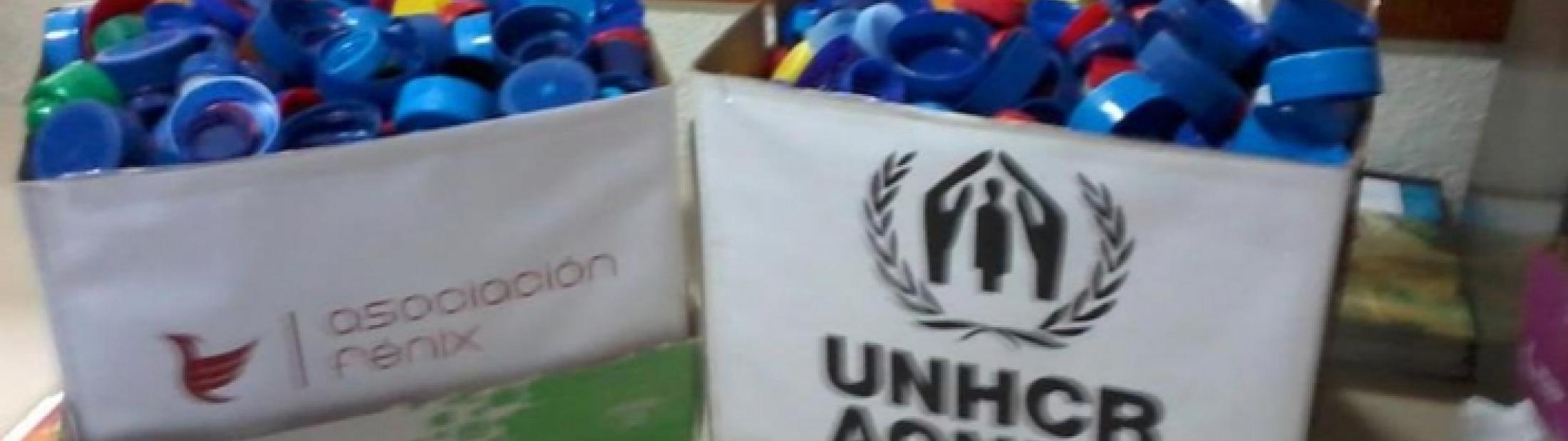 La Asociación Fénix recoge tapones para ayudar a los refugiados en el Sahel