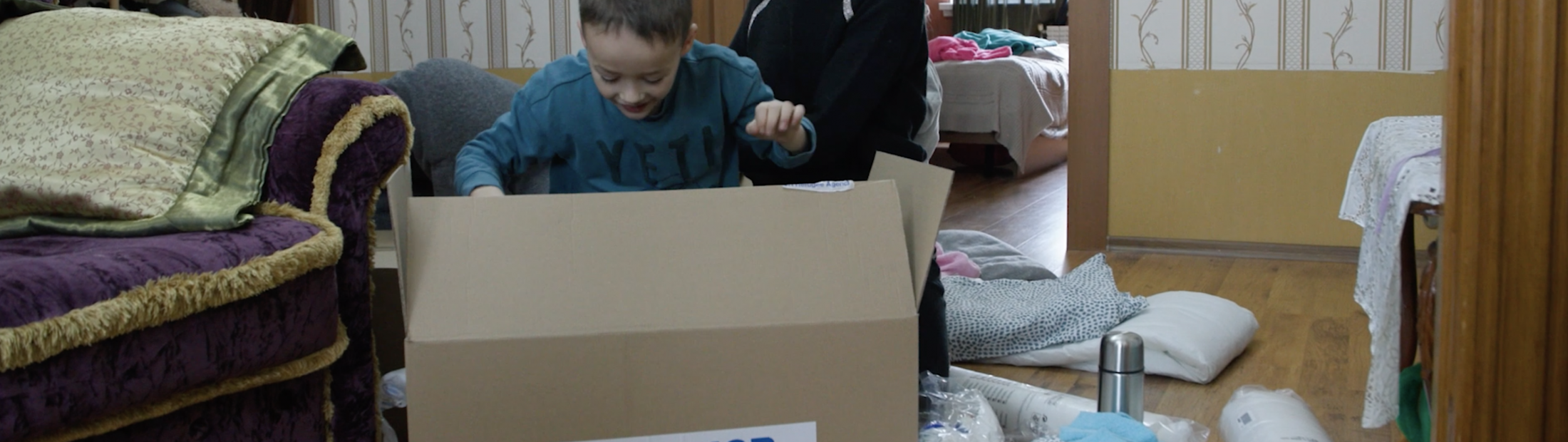 Únete al reto de las "winter box" y ayuda a las familias desplazadas