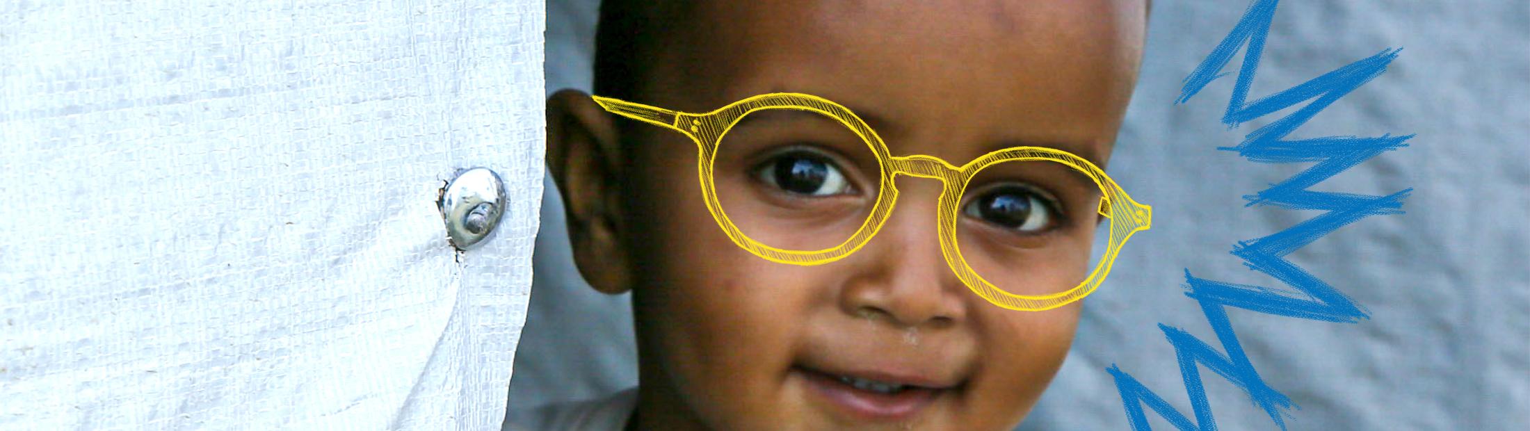 Únete al reto: gafas para 2.500 niñas y niños refugiados