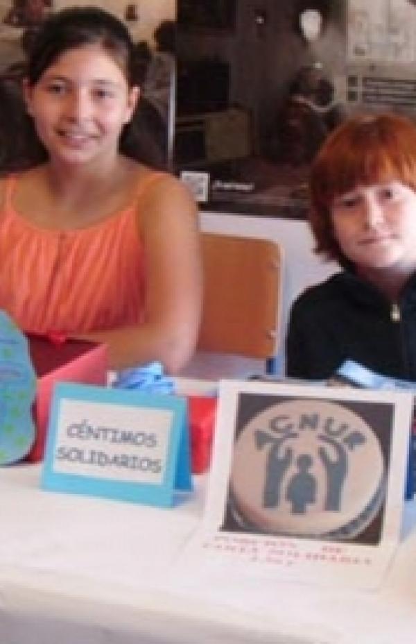 Alumnado del CEIP Giner de los Ríos, Sevilla, concienciado con la causa de los refugiados
