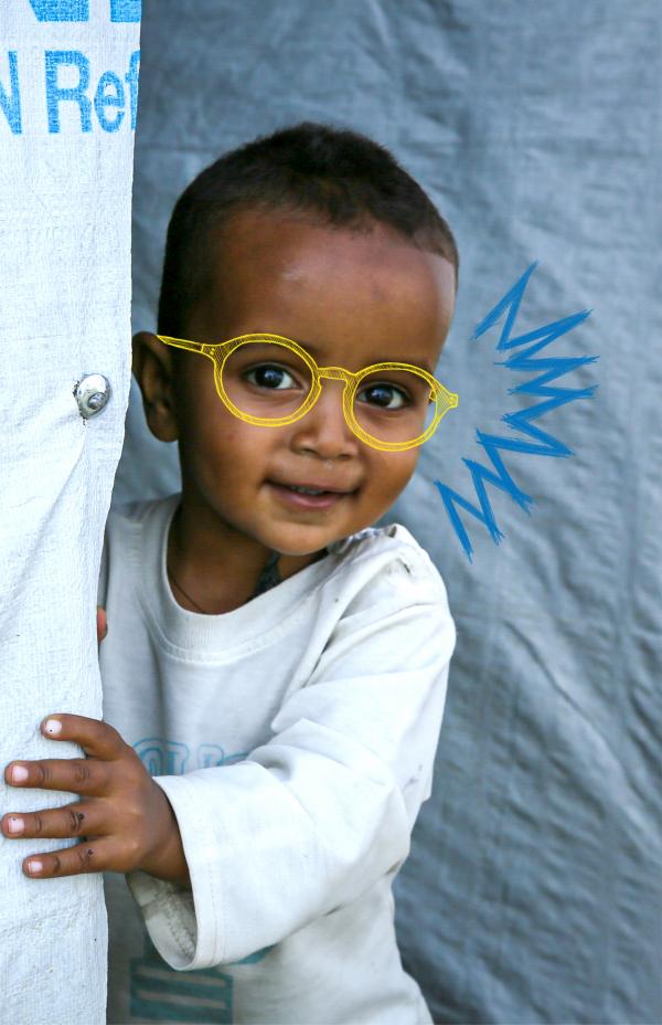 Únete al reto: gafas para 2.500 niñas y niños refugiados