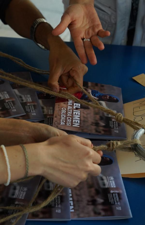 Actividades de sensibilización de proyectos de acción humanitaria en Yemen
