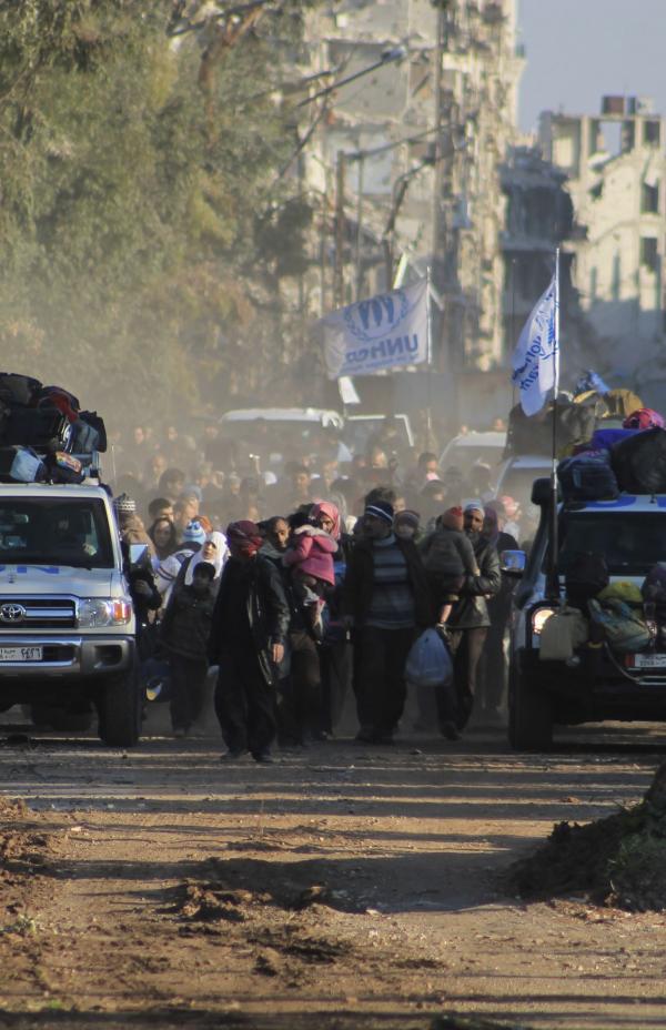 Naciones Unidas y sus socios envían ayuda a la sitiada ciudad siria de Homs