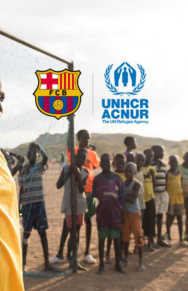 La Fundación FC Barcelona y ACNUR se unen por los derechos de los niños y jóvenes refugiados 