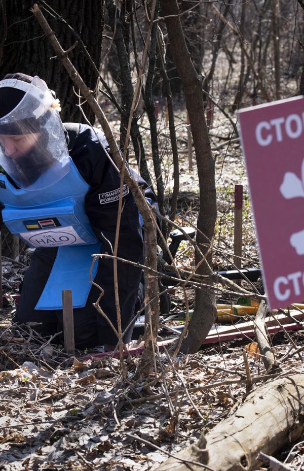Ucrania, un campo de minas antipersona