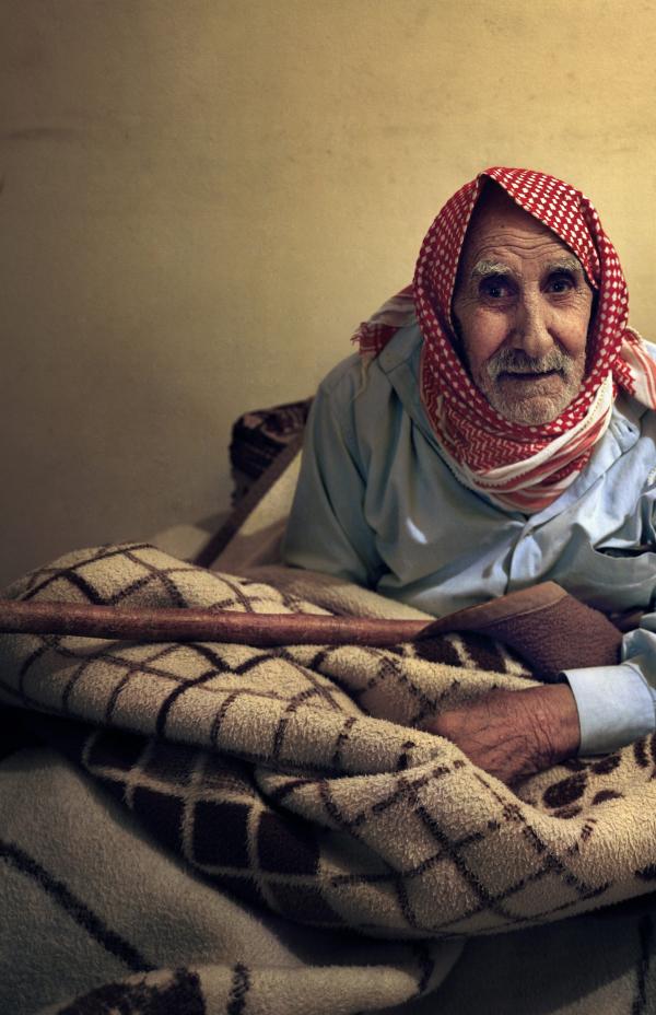 Ancianos supervivientes de la Guerra Civil en Siria
