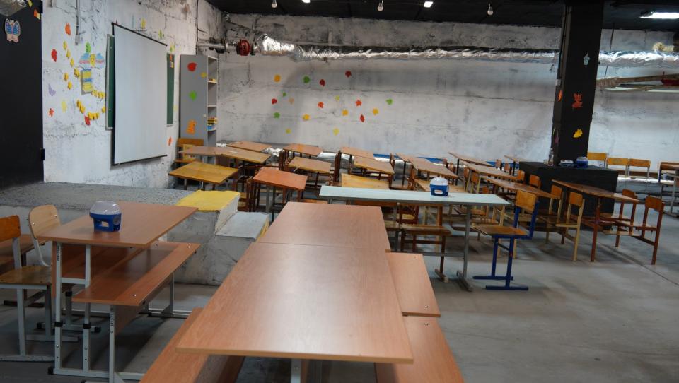 Escuelas bajo tierra en Ucrania: la educación que resiste a las bombas