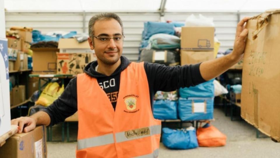 Abdulladif,  refugiado sirio en Nickelsdorf (Austria)