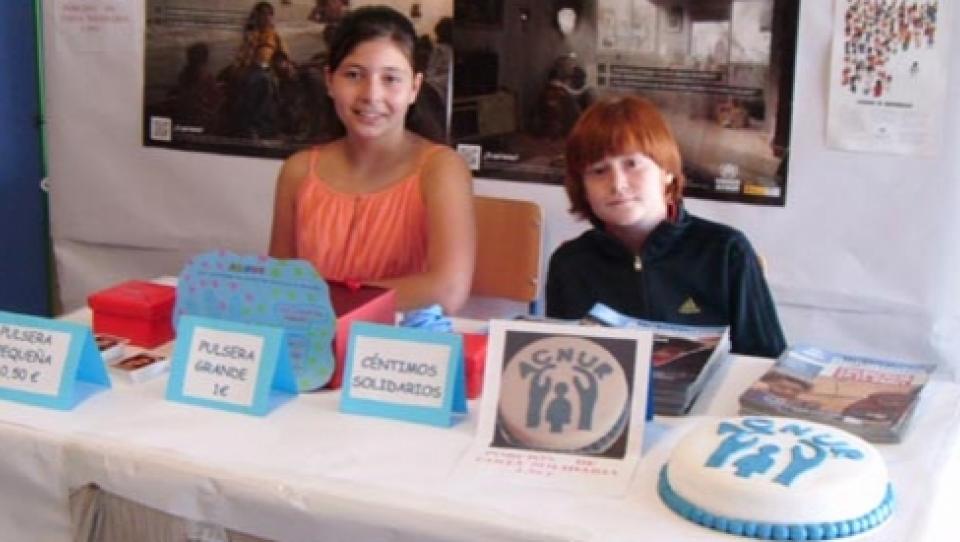 Alumnado del CEIP Giner de los Ríos, Sevilla, concienciado con la causa de los refugiados