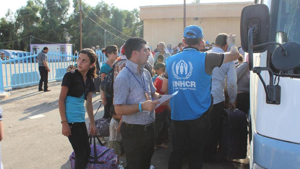 Llegada masiva de sirios a Iraq