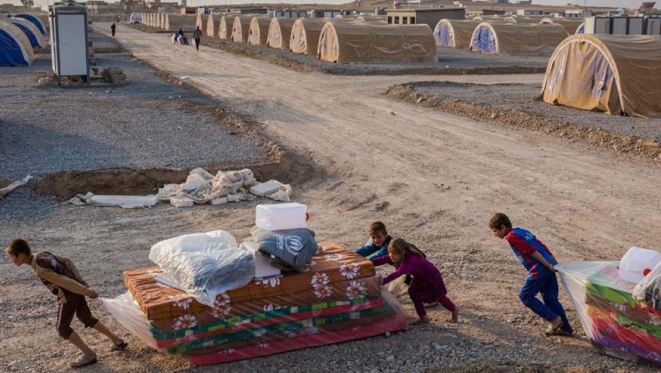 ACNUR podrá alojar 45.000 nuevos desplazados de la zona de Mosul