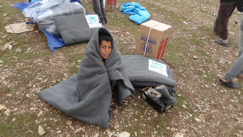 Más de 600.000 refugiados sirios sufren el frío del duro invierno