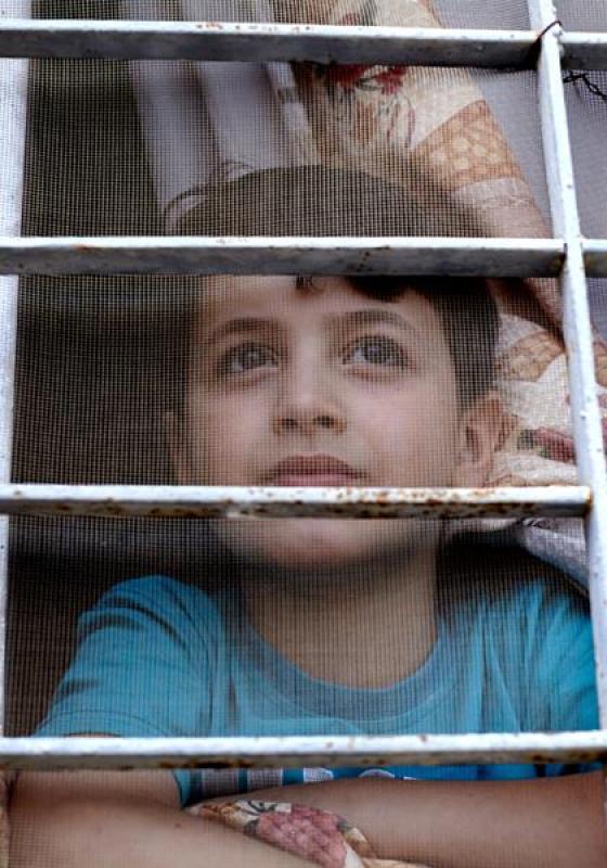 niño sirio refugiado