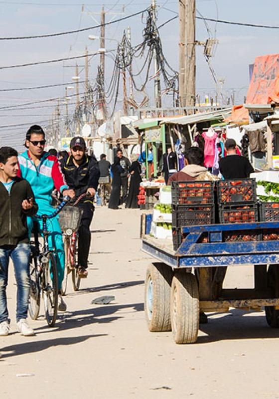 Comercios en Zaatari