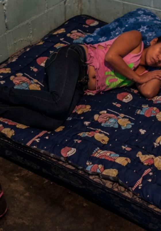 Víctima de la violencia doméstica refugiada en México