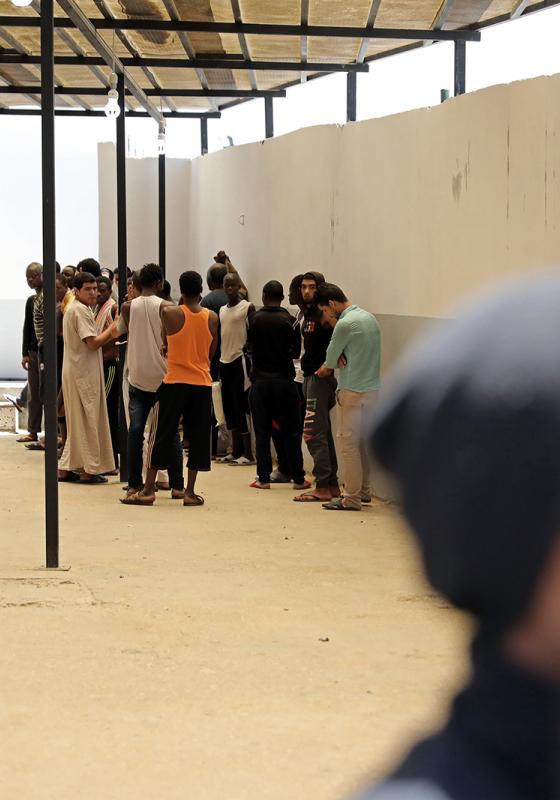 Trafico de personas en Libia