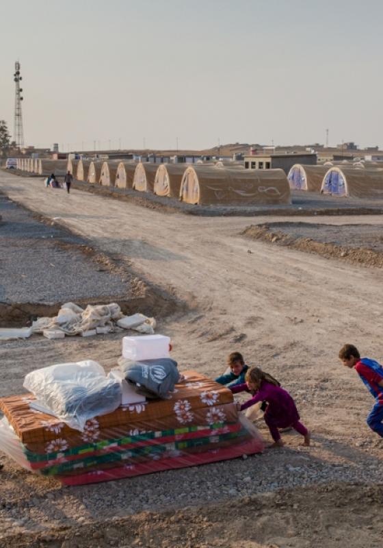 Nuevo campo de ACNUR en Irak